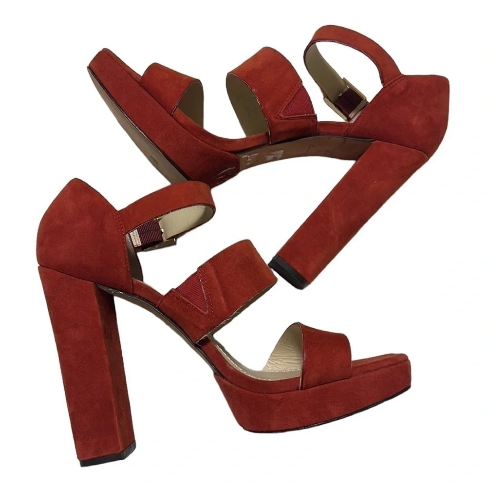 ELIZABETH & JAMES burnt orange sandales, size 9.5